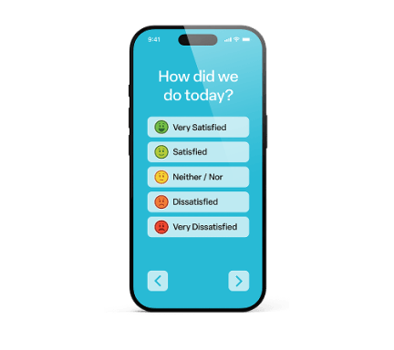 In-app feedback survey