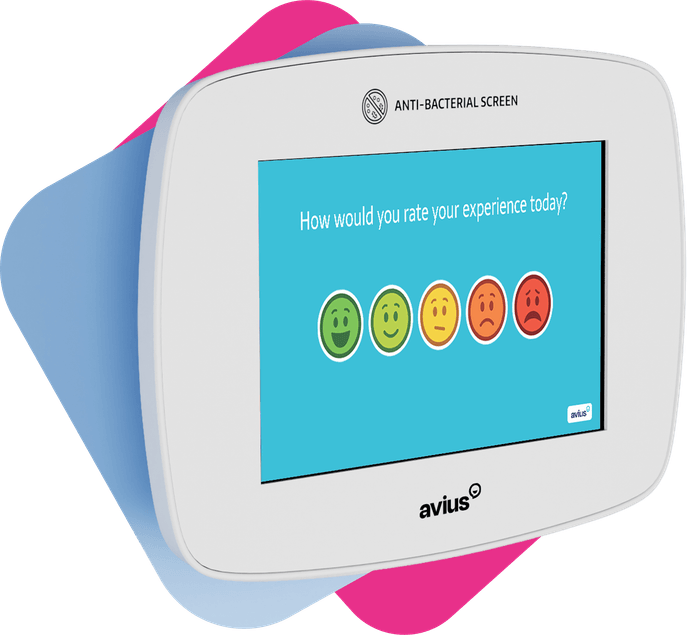 Wall-mounted survey kiosk