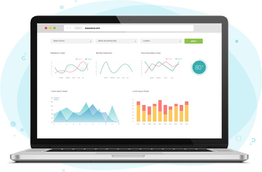 Likert scale analytics illustration
