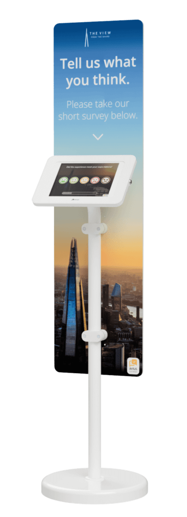 The View from The Shard's survey kiosk